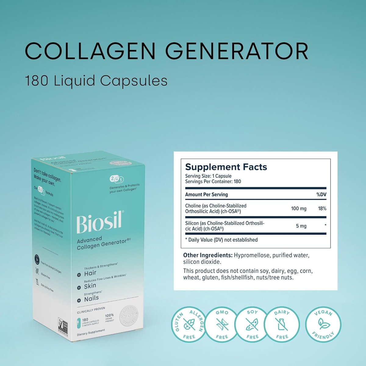 Biosil Collagen Generator Activates Your Bodys Own Beauty Proteins